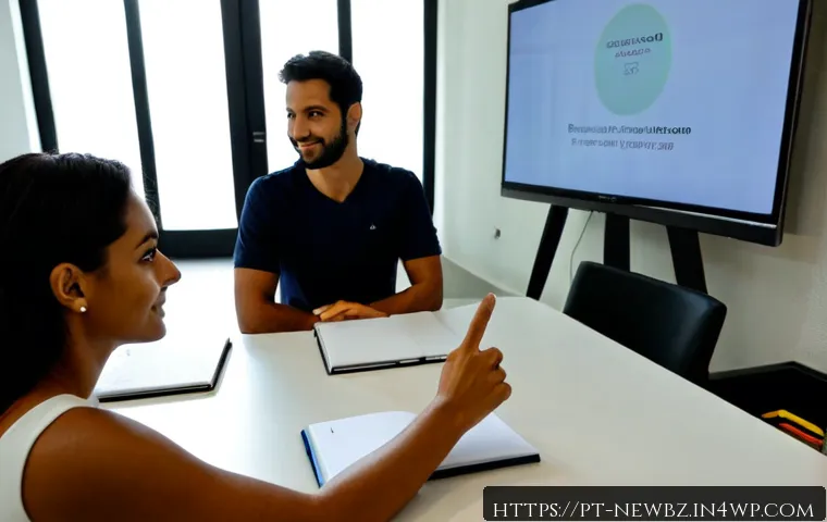 스타트업 피칭에서 자주 묻는 질문 리스트 - Photorealistic startup pitch meeting in a bright modern coworking space in São Paulo, confident Braz...